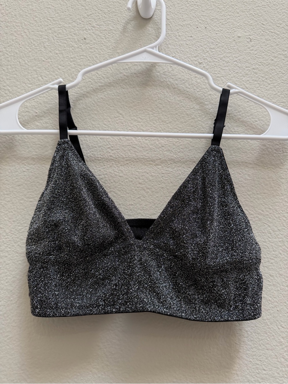 Forever 21 Black Shimmer Bralette